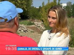 Canale de drenaj pentru inundaţii, transformate în gropi de gunoaie