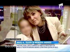 Marș al tăcerii în memoria mamei ucise pe trotuar, de un șofer beat