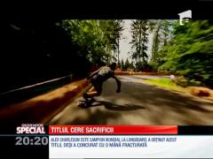 Special! Alex Charlson, campion mondial la longboard