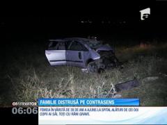 Doi copii şi-au pierdut tatăl într-un cumplit accident rutier, provocat chiar de mama lor