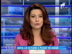 Soţia lui Bogdan Olteanu a plecat de acasă
