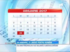 24 ianuarie, zi liberă pentru români