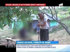 O tânără cu probleme psihice trăieşte zi şi noapte legată cu mâinile la spate