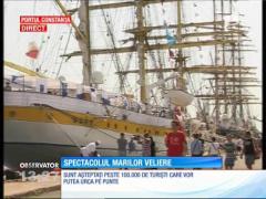 Cele mai frumoase nave cu pânze fac spectacol pe Marea Neagră, la Regata Marilor Veliere