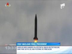 Coreea de Nord a efectuat un nou test nuclear