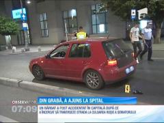 Un pieton a fost lovit în plin e o maşină pe Calea Victoriei, după ce a traversat pe roşu