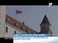 Zi ISTORICĂ pentru UE! Summit fără Marea Britanie