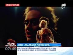 Celebra cântăreață Adele lasă muzica pentru copil