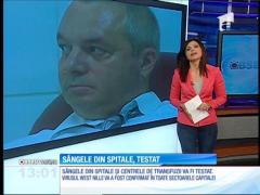 Sângele din spitale și centrele de transfuzii va fi testat