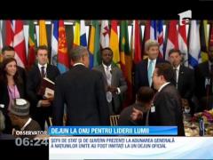 Dejun la ONU pentru liderii lumii
