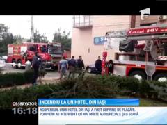 Incendiu la un hotel din Iaşi