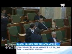 Gabriel Oprea cere parlamentarilor să se reia votul pentru a putea fi urmărit penal pentru ucidere din culpă