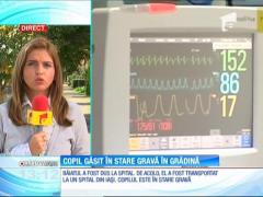 Copil găsit în stare extrem de gravă în grădină