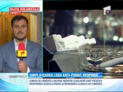 Comisia de Sănătate din Senat a respins modificarea legii anti-fumat