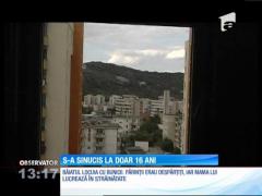 Un adolescent de 16 ani, din Cluj-Napoca, a ales să-şi pună capăt zilelor