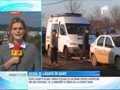 O femeie de 43 de ani din satul Potlogi, Dâmboviţa, a fost ucisă şi lăsată în şanţ
