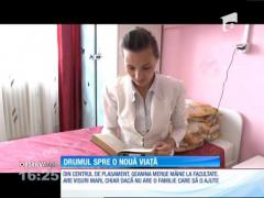 Georgiana, o studentă dintr-un centru de plasament din Piatra Neamţ, oferă o lecţie de curaj şi ambiţie