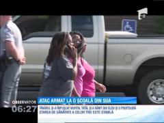 Atac armat la o şcoală din SUA! Un adolescent şi-a omorât tatăl şi a rănit alte trei persoane