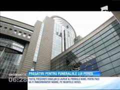 Pregătiri pentru funeraliile fostului preşedinte israelian, Shimon Peres