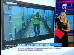 Avionul, mai ieftin decât trenul