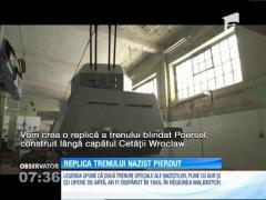 Replica trenului nazist plin cu aur şi artefacte pierdut din sudul Poloniei