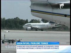 Avion Tarom, întors din cauza unor probleme tehnice