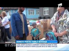 Donație pentru familiile nevoiașe din Almaşu Mare, judeţul Alba