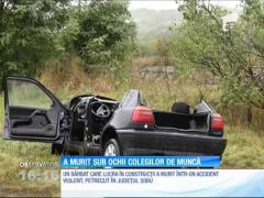 Grav accident în judeţul Sibiu. Un autoturism s-a ciocnit cu un camion