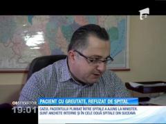 Un spital a lăsat un pacient obez să aştepte tratamentul în stradă. Oliver are 250 de kilograme şi unitatea medicală n-a avut un pat pe care să îl întindă