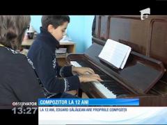 Un băiat din Bistriţa, diagnosticat cu autism, este compozitor la 12 ani