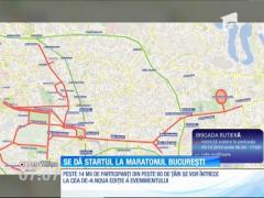 Maratonul Internaţional Bucureşti: Peste 17 mii de participanţi se vor întrece în cea de-a noua ediţie. Care sunt restricţiile de circulaţie