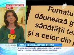 Fumatul nu va fi interzis şi în autoturismul personal