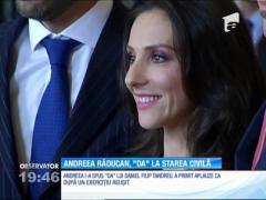 Fosta gimnastă Andreea Răducan a spus ”DA” la starea civilă