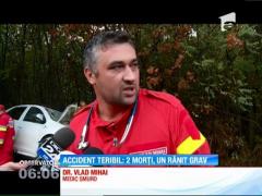 Doi morţi şi un rănit grav. Este bilanţul unui accident teribil petrecut pe un drum naţional din judeţul Constanţa. Ploua cu găleata, iar şoferul vinovat a scăpat volanul de sub control