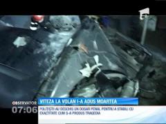 Tragedie în judeţul Bistriţa Năsăud! Pasiunea pentru viteză i-a adus moartea unui şofer de 25 de ani. Tănărul a scăpat autoturismul de sub control şi s-a izbit de un cap de pod