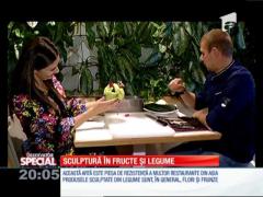 Special! Sculptură în fructe și legume