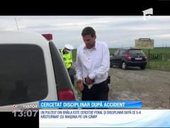 Poliţist cercetat disciplinar după un accident rutier