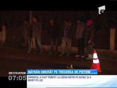 Bătrân omorât pe trecerea de pietoni