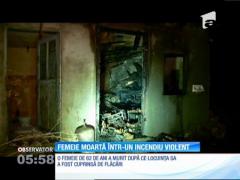 Femeie carbonizată de viciu. A adormit cu ţigara aprinsă în mână