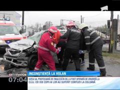 O întreagă familie a fost rănită de un şofer, care s-a urcat la volan deşi avea permisul suspendat
