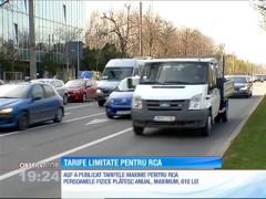 Poliţele RCA vor avea tarife maxime