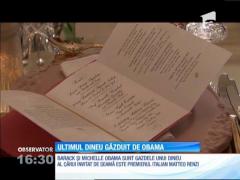 Ultimul dineu găzduit de familia Obama