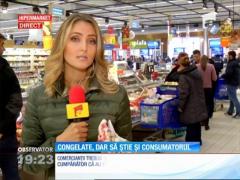 Clienţii vor fi înştiinţaţi atunci când vor consuma produse congelate în cafenele sau restaurante