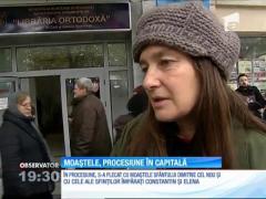 Mii de enoriaşi au venit astăzi din toată ţara la Catedrala Patriarhală pentru a participa la procesiunea Calea Sfinţilor