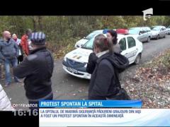 Angajaţii spitalului de Maximă Siguranţă Pădureni Grajduri din Iaşi au ieşit în faţa unităţii, în semn de protest faţă de condiţiile de muncă