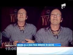 Femeia care şi-a dus fiica minoră în secta "Cercul" a ajuns în arestul poliţiei