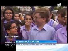 În Constanţa, prima școală fără teme