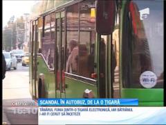 Scandal într-un autobuz din Constanța, de la o țigară electronică