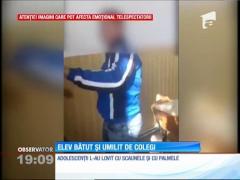 Un elev a fost lovit şi umilit de colegii de clasă, într-un liceu din Slatina