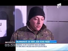 O fetiţă de 14 ani a asistat la o scenă înfiorătoare, într-un sat din Vaslui. Mama ei a fost înjunghiată de bărbatul pe care îl iubea, după care el a încercat să-şi ia viaţa